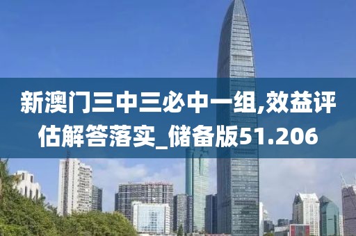 新澳门三中三必中一组,效益评估解答落实_储备版51.206