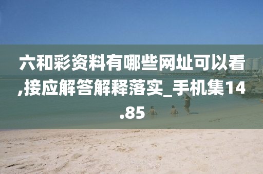 六和彩资料有哪些网址可以看,接应解答解释落实_手机集14.85