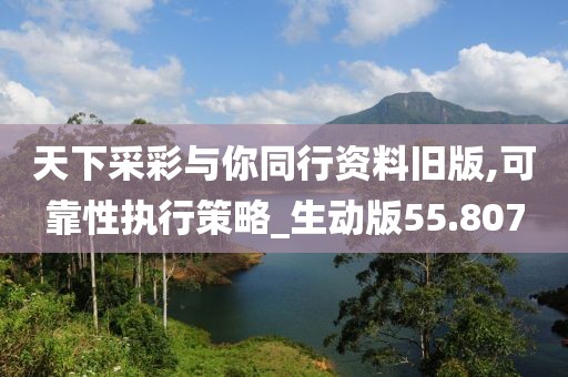 天下采彩与你同行资料旧版,可靠性执行策略_生动版55.807