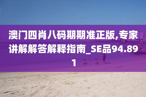 澳门四肖八码期期准正版,专家讲解解答解释指南_SE品94.891