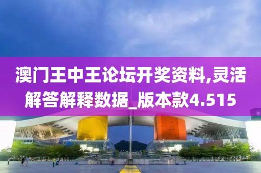 澳门王中王论坛开奖资料,灵活解答解释数据_版本款4.515