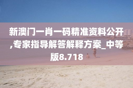 新澳门一肖一码精准资料公开,专家指导解答解释方案_中等版8.718