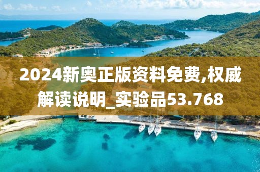 2024新奥正版资料免费,权威解读说明_实验品53.768