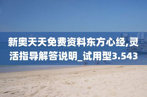 新奥天天免费资料东方心经,灵活指导解答说明_试用型3.543