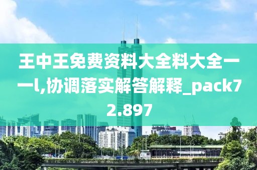 王中王免费资料大全料大全一一l,协调落实解答解释_pack72.897