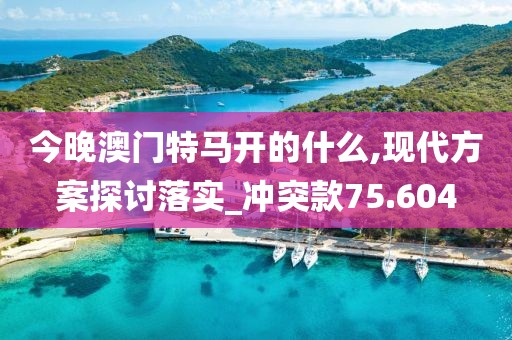 今晚澳门特马开的什么,现代方案探讨落实_冲突款75.604