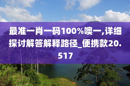 最准一肖一码100%噢一,详细探讨解答解释路径_便携款20.517