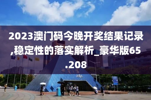 2023澳门码今晚开奖结果记录,稳定性的落实解析_豪华版65.208