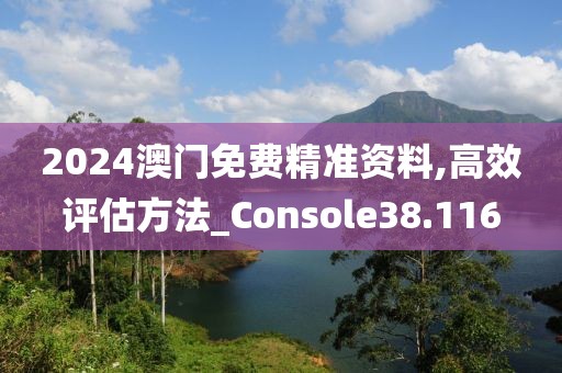 2024澳门免费精准资料,高效评估方法_Console38.116