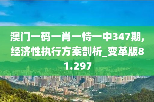 澳门一码一肖一恃一中347期,经济性执行方案剖析_变革版81.297