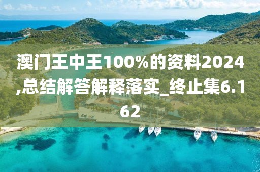 澳门王中王100%的资料2024,总结解答解释落实_终止集6.162