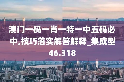 澳门一码一肖一特一中五码必中,技巧落实解答解释_集成型46.318