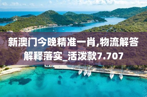新澳门今晚精准一肖,物流解答解释落实_活泼款7.707