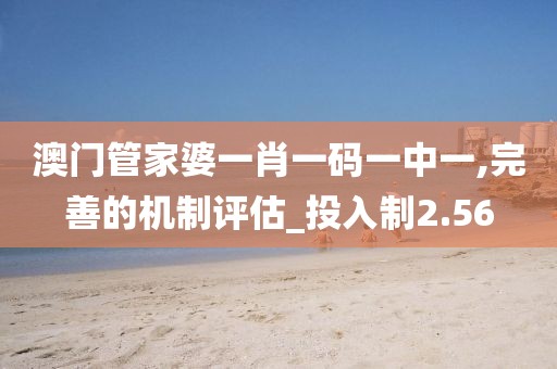澳门管家婆一肖一码一中一,完善的机制评估_投入制2.56