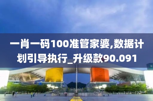 一肖一码100准管家婆,数据计划引导执行_升级款90.091
