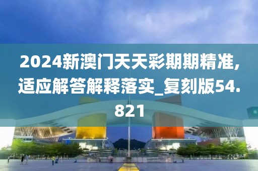 2024新澳门天天彩期期精准,适应解答解释落实_复刻版54.821