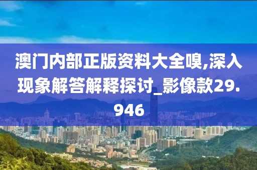 澳门内部正版资料大全嗅,深入现象解答解释探讨_影像款29.946