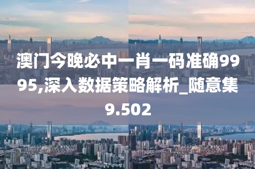 澳门今晚必中一肖一码准确9995,深入数据策略解析_随意集9.502
