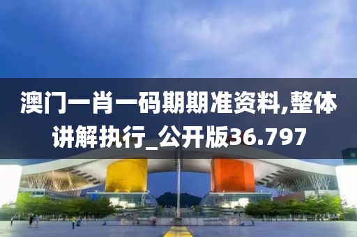 澳门一肖一码期期准资料,整体讲解执行_公开版36.797