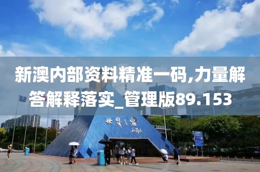 新澳内部资料精准一码,力量解答解释落实_管理版89.153