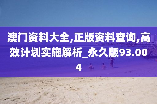 澳门资料大全,正版资料查询,高效计划实施解析_永久版93.004