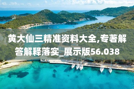 黄大仙三精准资料大全,专著解答解释落实_展示版56.038