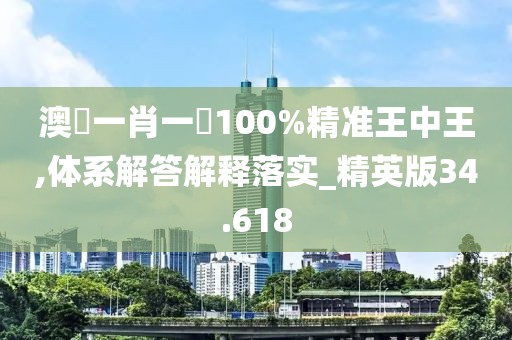 澳門一肖一碼100%精准王中王,体系解答解释落实_精英版34.618