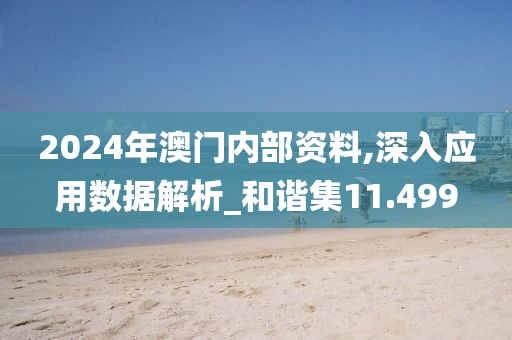 2024年澳门内部资料,深入应用数据解析_和谐集11.499