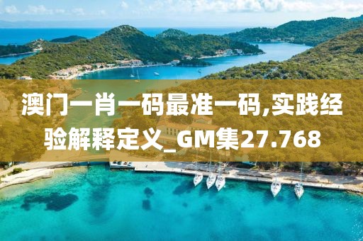 澳门一肖一码最准一码,实践经验解释定义_GM集27.768