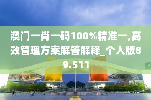 澳门一肖一码100%精准一,高效管理方案解答解释_个人版89.511