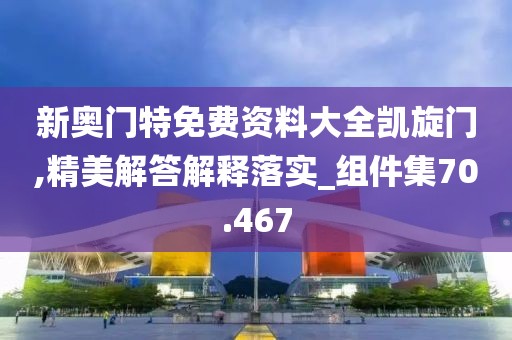 新奥门特免费资料大全凯旋门,精美解答解释落实_组件集70.467