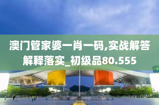 澳门管家婆一肖一码,实战解答解释落实_初级品80.555
