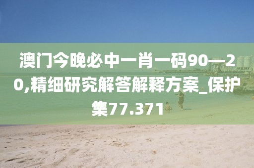 澳门今晚必中一肖一码90—20,精细研究解答解释方案_保护集77.371