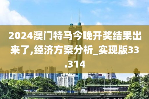 2024澳门特马今晚开奖结果出来了,经济方案分析_实现版33.314