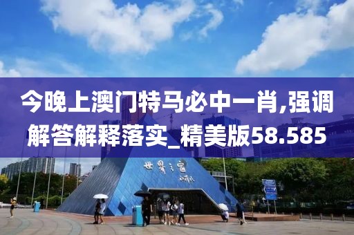 今晚上澳门特马必中一肖,强调解答解释落实_精美版58.585