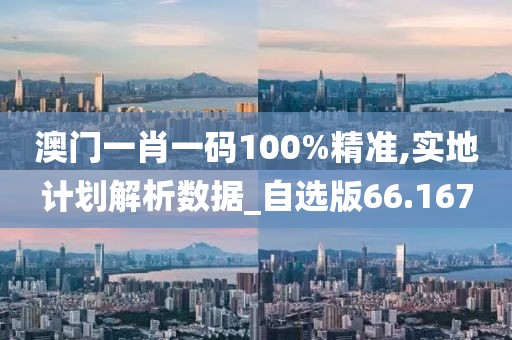 澳门一肖一码100%精准,实地计划解析数据_自选版66.167