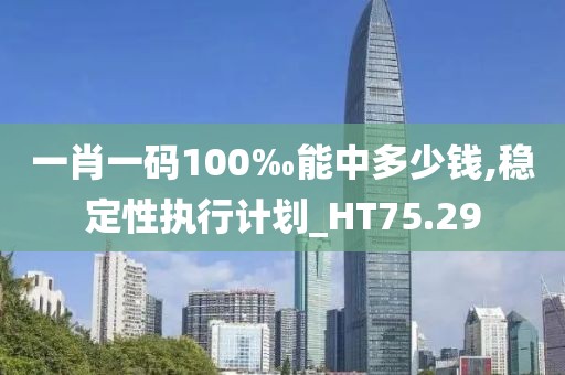 一肖一码100‰能中多少钱,稳定性执行计划_HT75.29