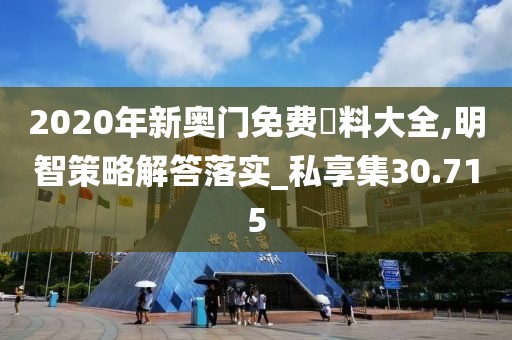2020年新奥门免费資料大全,明智策略解答落实_私享集30.715