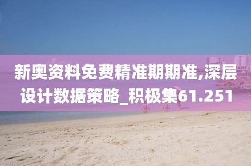 新奥资料免费精准期期准,深层设计数据策略_积极集61.251