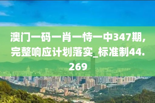 澳门一码一肖一恃一中347期,完整响应计划落实_标准制44.269