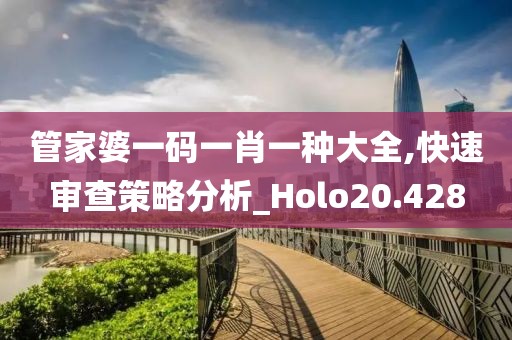 管家婆一码一肖一种大全,快速审查策略分析_Holo20.428