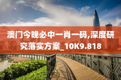 澳门今晚必中一肖一码,深度研究落实方案_10K9.818