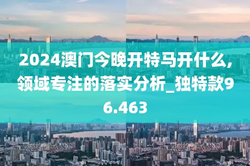 2024澳门今晚开特马开什么,领域专注的落实分析_独特款96.463