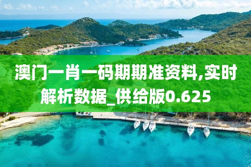 澳门一肖一码期期准资料,实时解析数据_供给版0.625