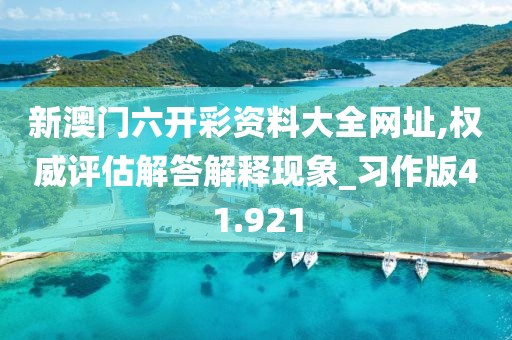 新澳门六开彩资料大全网址,权威评估解答解释现象_习作版41.921