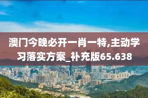 澳门今晚必开一肖一特,主动学习落实方案_补充版65.638