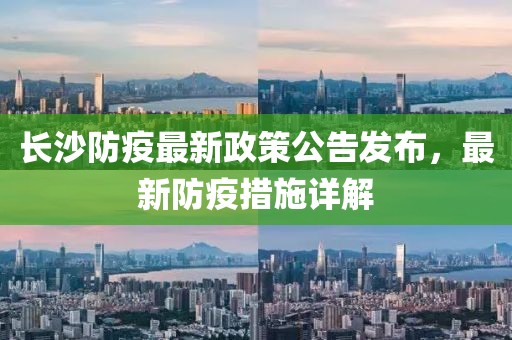 长沙防疫最新政策公告发布，最新防疫措施详解