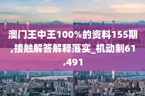 澳门王中王100%的资料155期,接触解答解释落实_机动制61.491