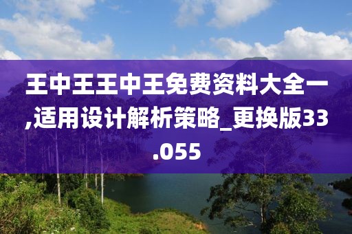 王中王王中王免费资料大全一,适用设计解析策略_更换版33.055
