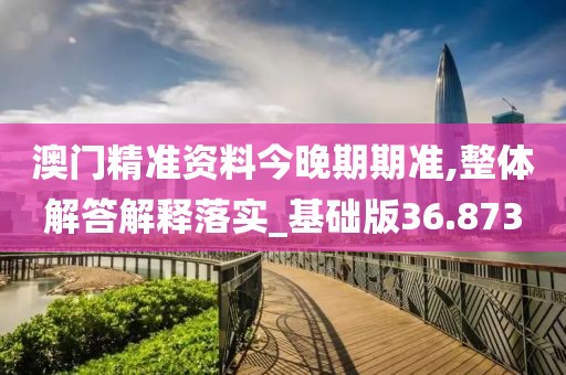 澳门精准资料今晚期期准,整体解答解释落实_基础版36.873